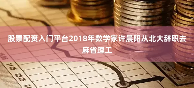 股票配资入门平台2018年数学家许晨阳从北大辞职去麻省理工